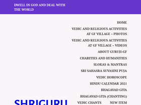'shrigurumaharishi.org' screenshot