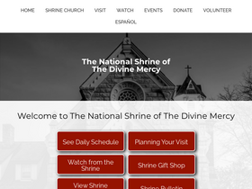 'shrineofdivinemercy.org' screenshot