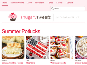 'shugarysweets.com' screenshot