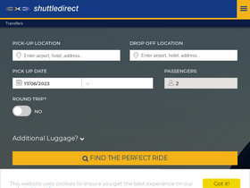 'shuttledirect.com' screenshot