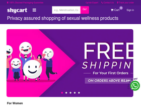 'shycart.com' screenshot