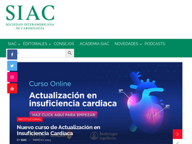 'siacardio.com' screenshot