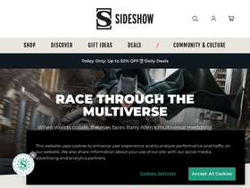 'sideshow.com' screenshot