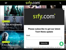 'sify.com' screenshot