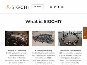 'sigchi.org' screenshot