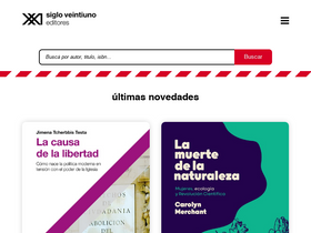 'sigloxxieditores.com.ar' screenshot