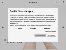 'sigma-foto.de' screenshot
