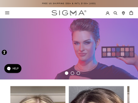 'sigmabeauty.com' screenshot