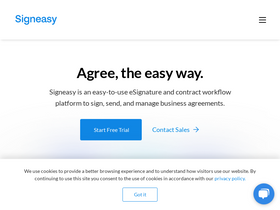 'signeasy.com' screenshot