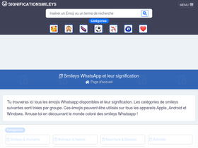 'significationsmileys.fr' screenshot