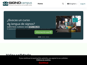 'signocampus.es' screenshot