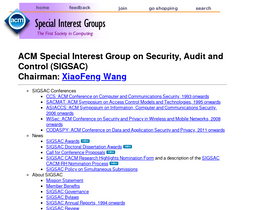 'sigsac.org' screenshot
