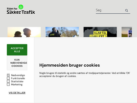 'sikkertrafik.dk' screenshot