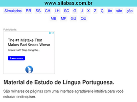 'silabas.com.br' screenshot