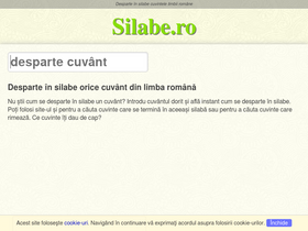 'silabe.ro' screenshot