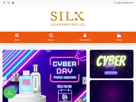'silkperfumes.cl' screenshot
