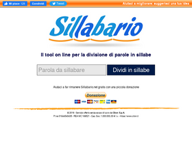 'sillabario.net' screenshot