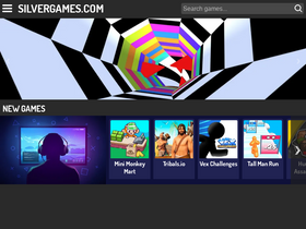 'silvergames.com' screenshot