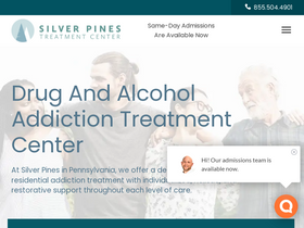 'silverpinestreatmentcenter.com' screenshot