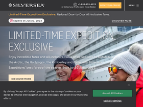 'silversea.com' screenshot