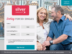 'silversingles.com' screenshot