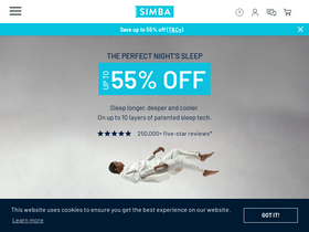 'simbasleep.com' screenshot
