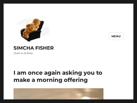 'simchafisher.com' screenshot