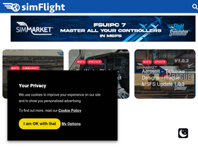 'simflight.com' screenshot