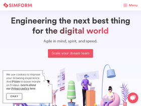 'simform.com' screenshot