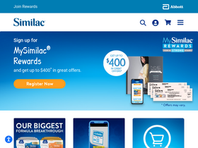 'similac.com' screenshot