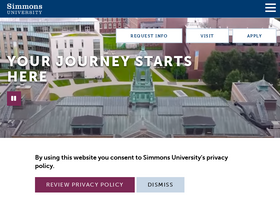 'simmons.edu' screenshot