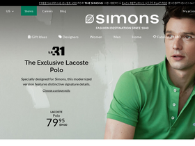 'simons.com' screenshot