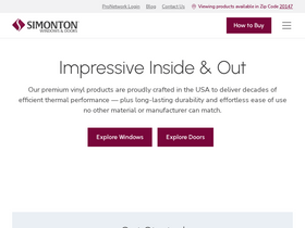 'simonton.com' screenshot