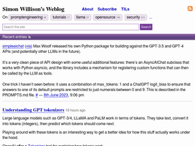 'simonwillison.net' screenshot