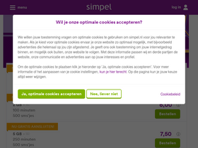 'simpel.nl' screenshot