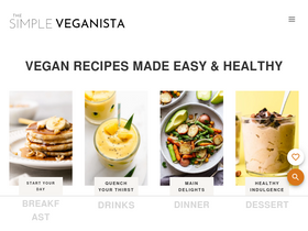'simple-veganista.com' screenshot
