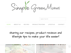 'simplegreenmoms.com' screenshot