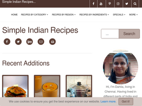 'simpleindianrecipes.com' screenshot