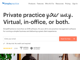 'simplepractice.com' screenshot