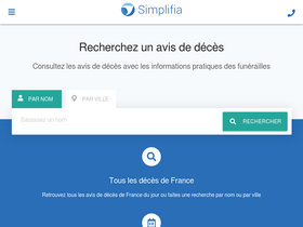 'simplifia.fr' screenshot