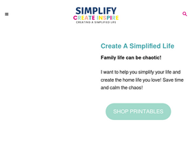 'simplifycreateinspire.com' screenshot