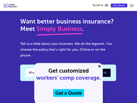 'simplybusiness.com' screenshot