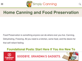 'simplycanning.com' screenshot