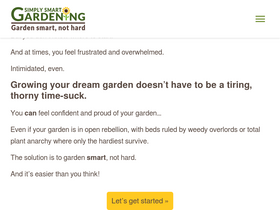 'simplysmartgardening.com' screenshot