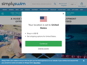 'simplyswim.com' screenshot