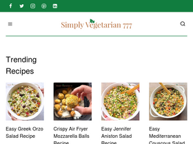 'simplyvegetarian777.com' screenshot