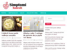 'simptomibolesti.com' screenshot