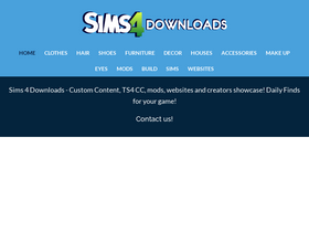 'sims4downloads.net' screenshot