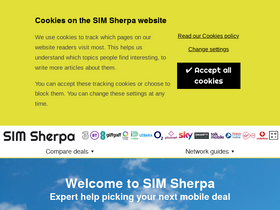 'simsherpa.com' screenshot