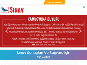 'sinav.com.tr' screenshot